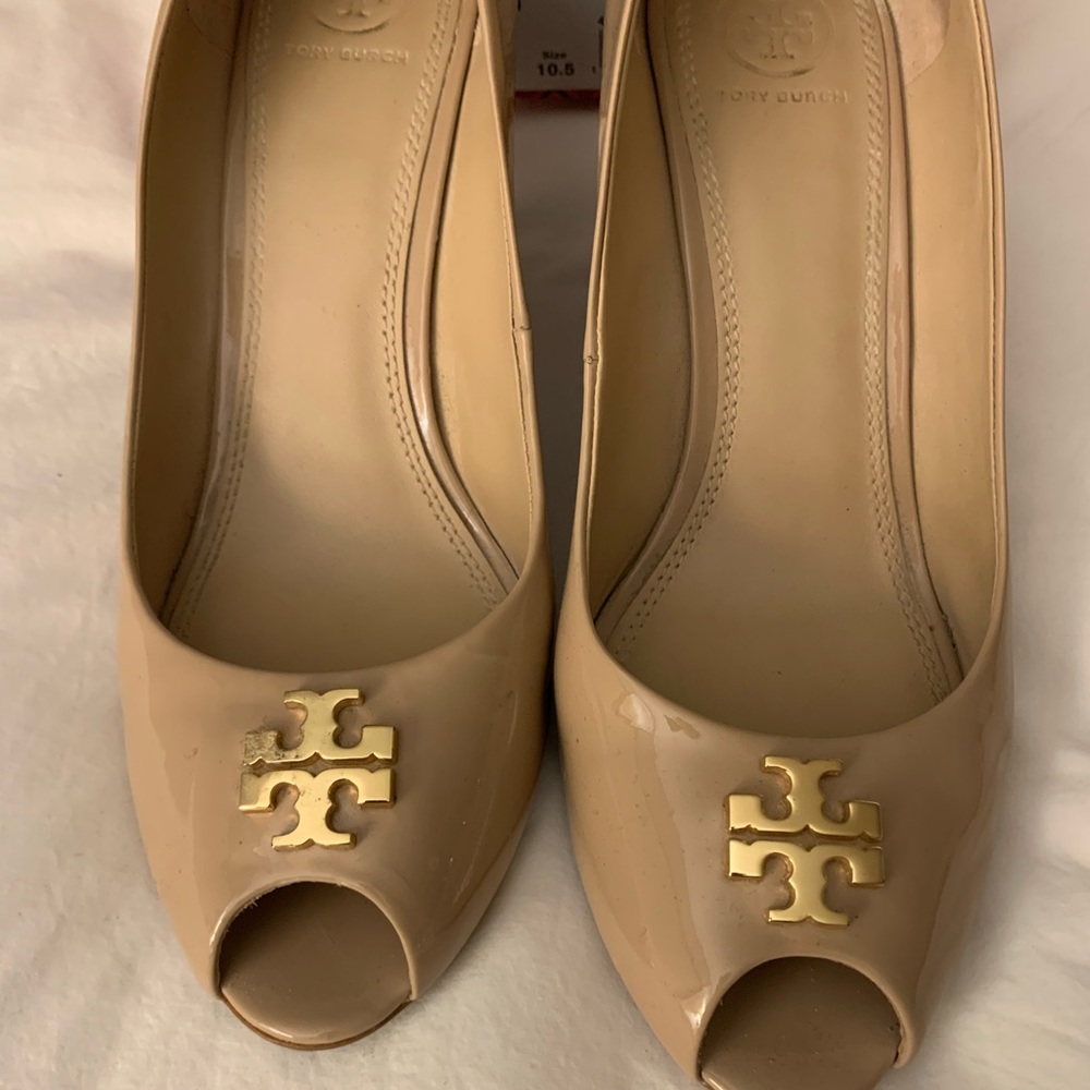 Tory Burch Peep Toe Wedge